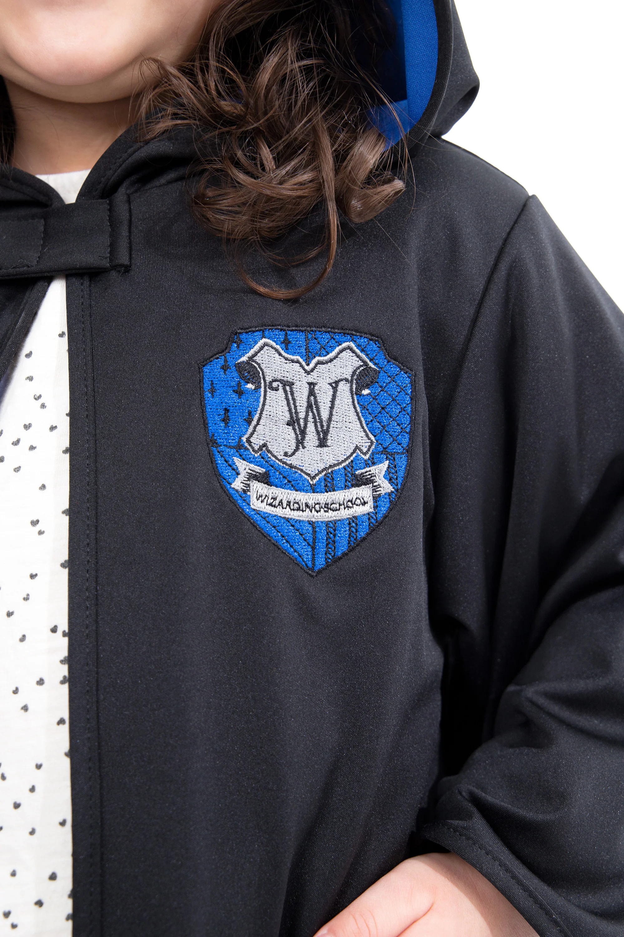 Blue Hooded Wizard Robe - Image 2