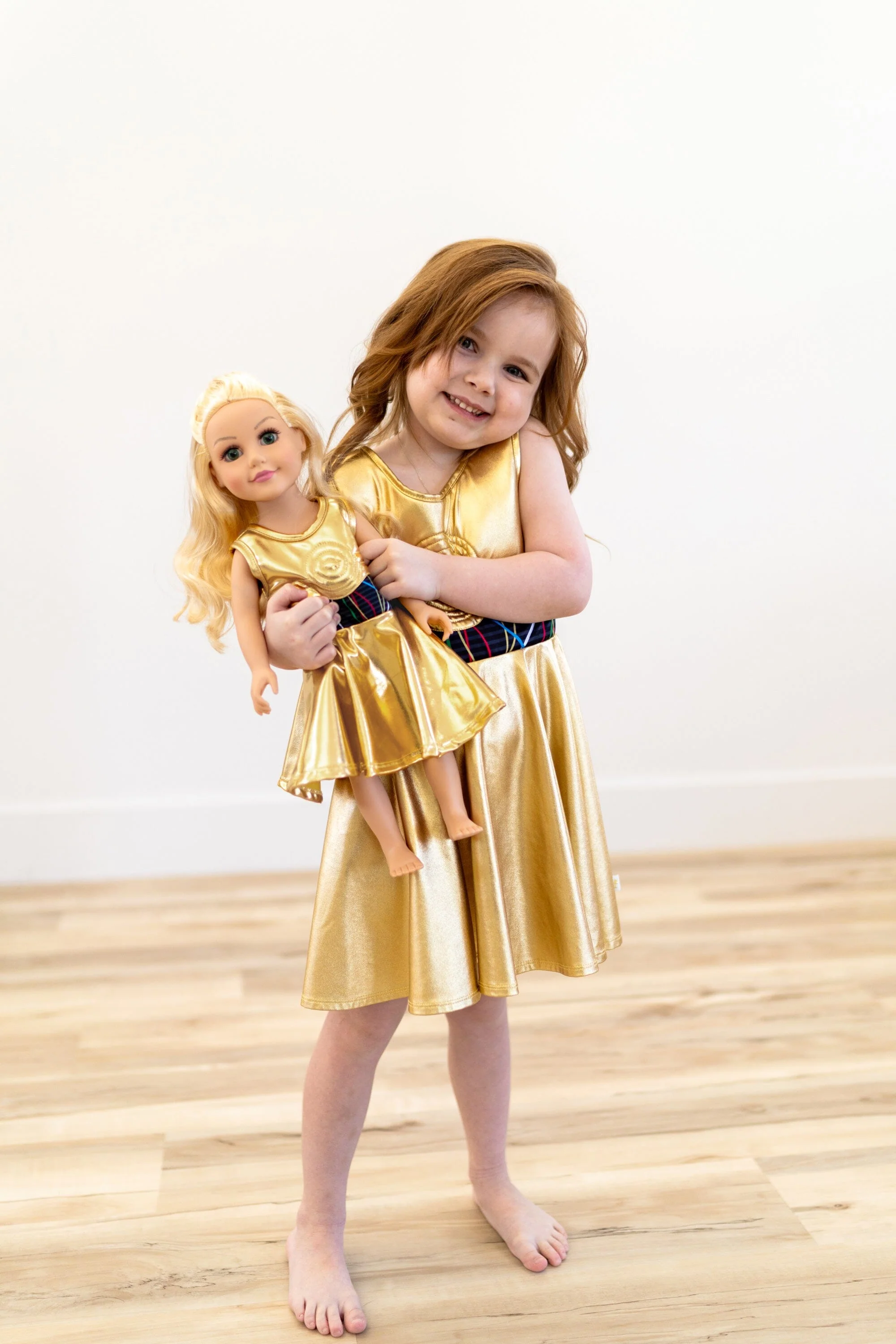 Doll Dress Galactic Gold Robot Twirl - Image 5