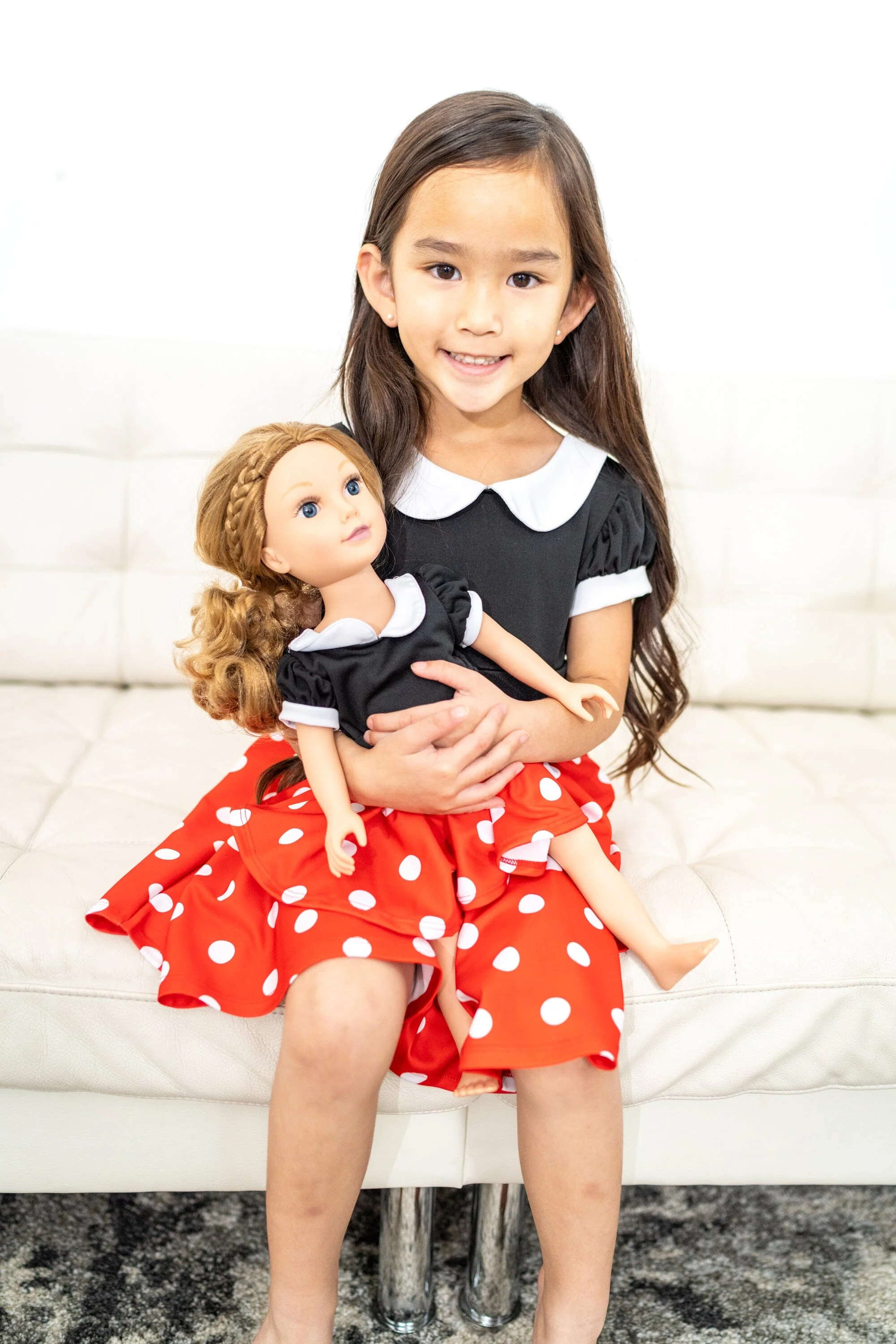 Doll Dress Retro Polka Dot Twirl - Image 4