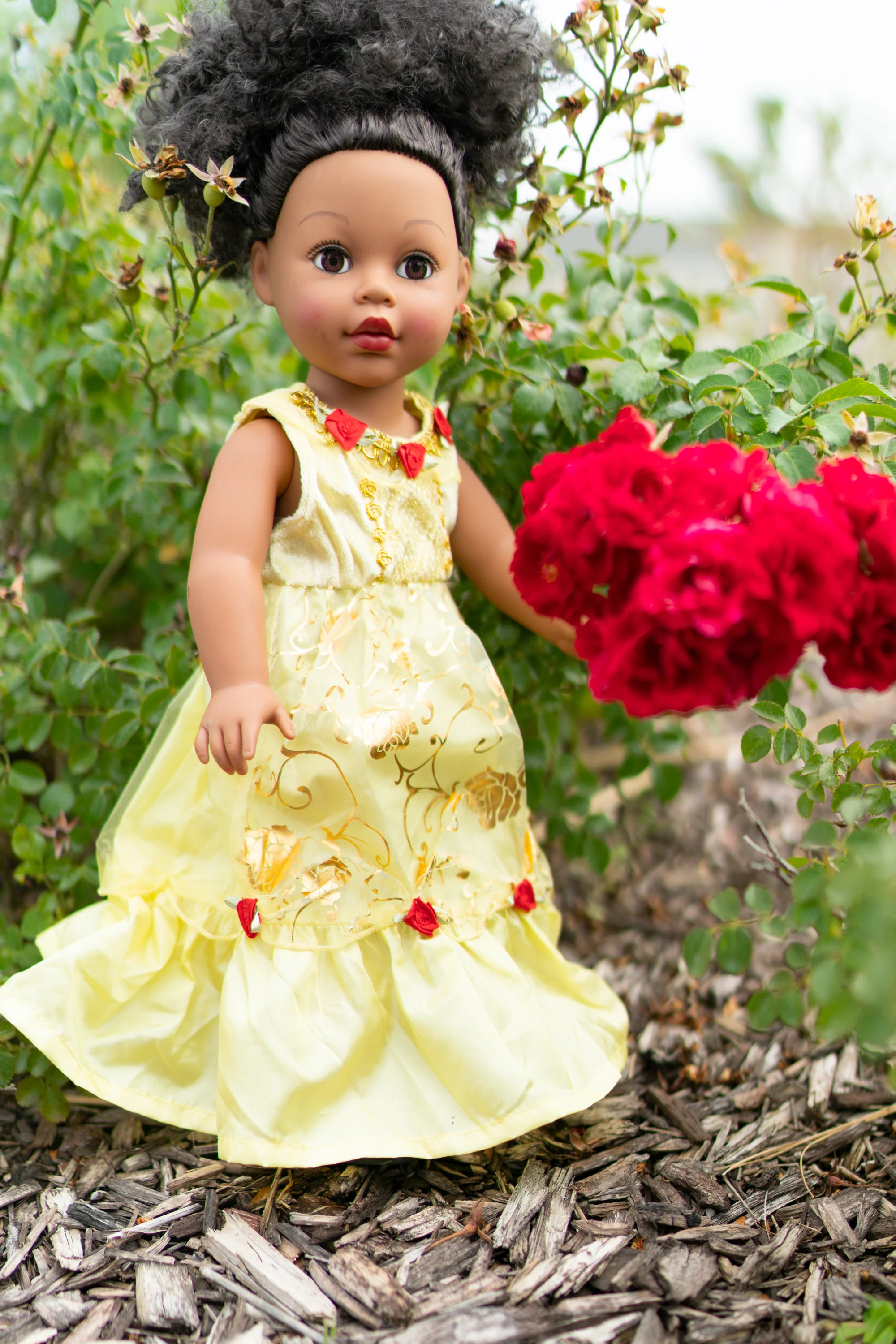 Doll Dress Yellow Beauty - Image 8