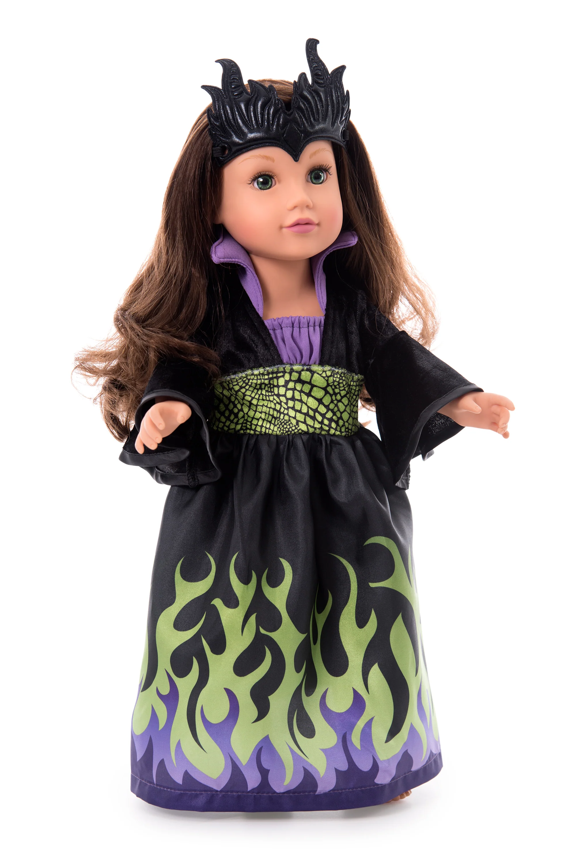 Doll Dress Dragon Queen with Soft Crown